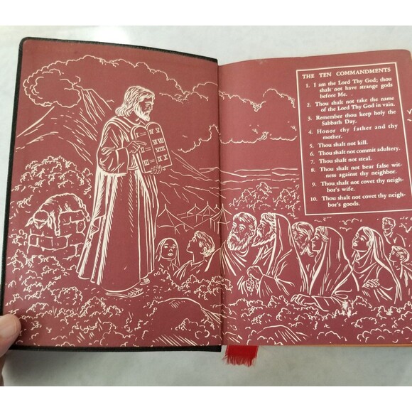 Holy Bible 1959 St. Joseph new Catholic edition fine art edition illustrated vtg - Picture 6 of 12